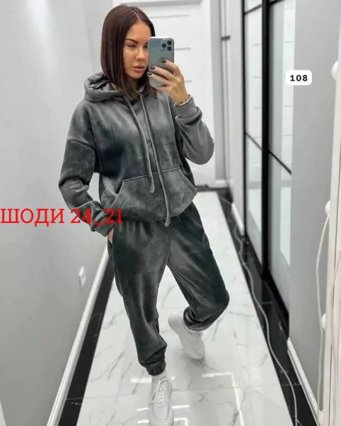 Костюм двойка велюр — фото 6