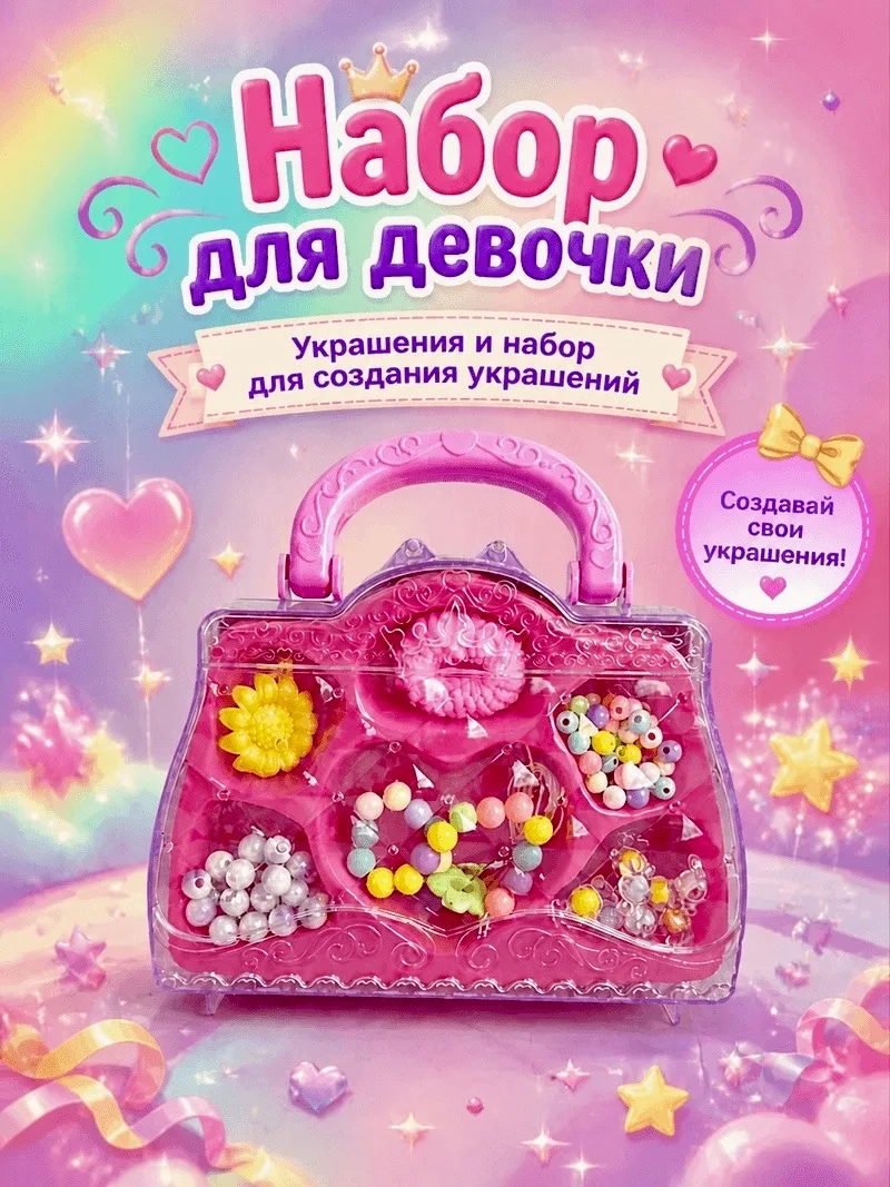 Сумочка с украшениями для девочек — фото 1