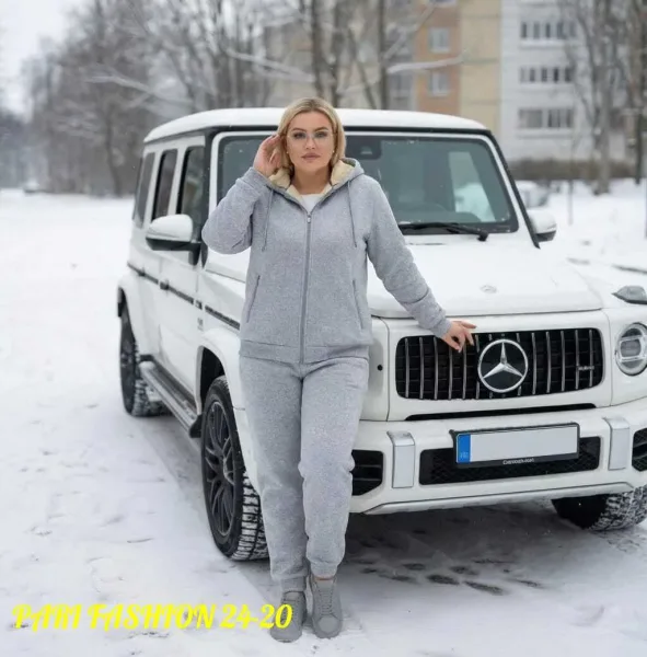 Костюм двойка с флисом и барашком флис + барашка — фото 1