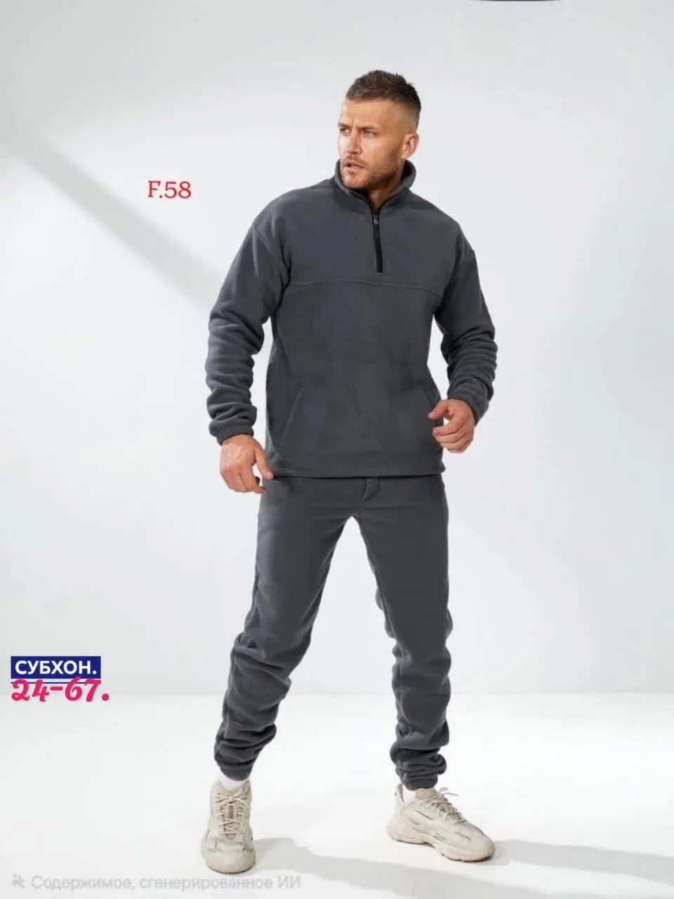 Мужской спортивный костюм из двухстороннего флиса — фото 5