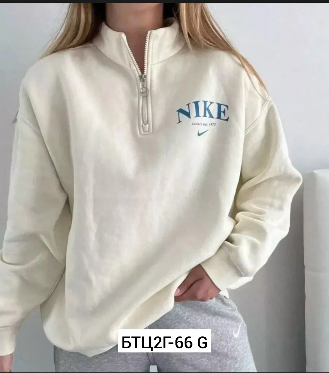Худи Nike Oversize Свитшот, трехнитка, флис — фото 3