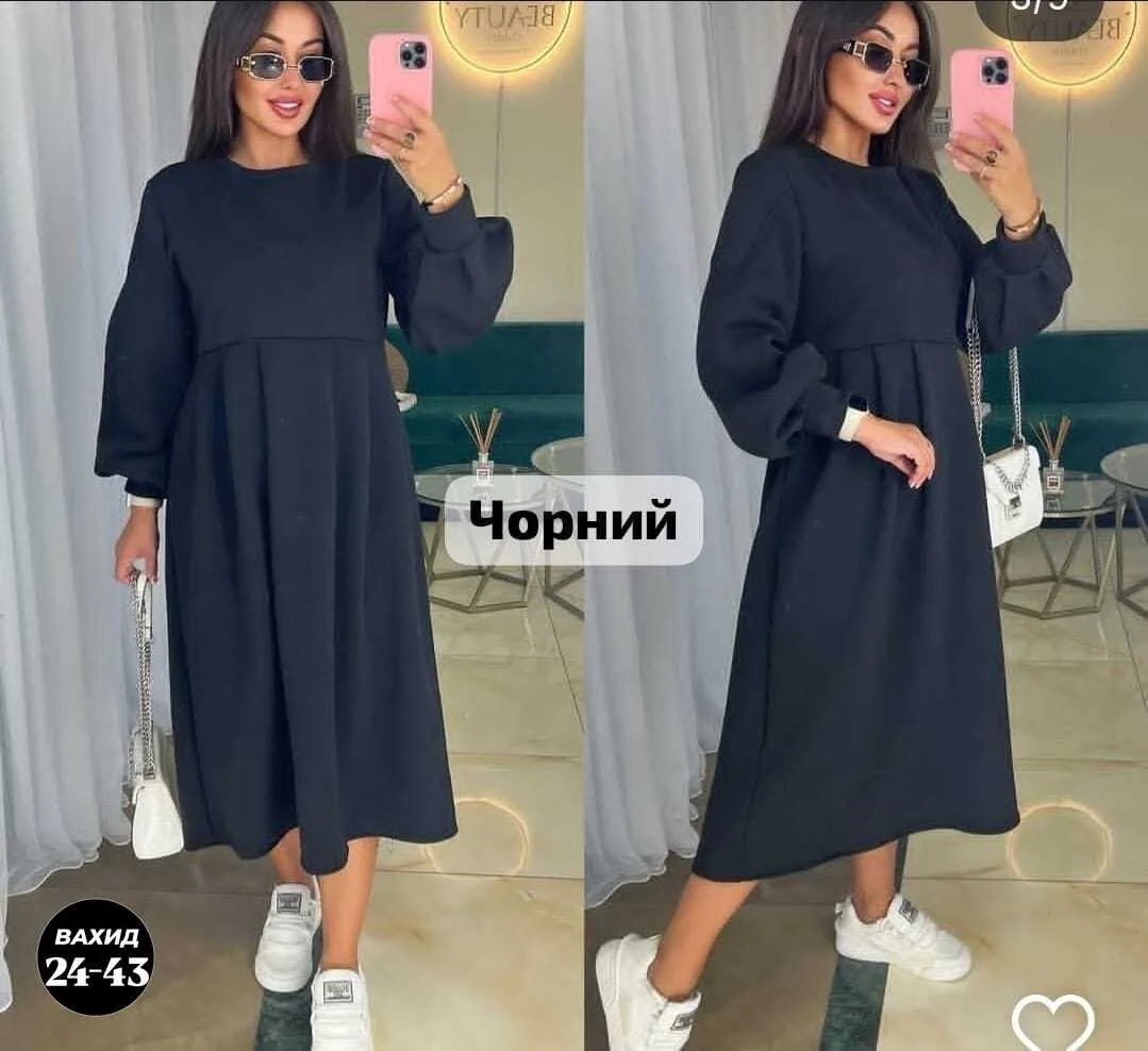 Платье на флисе трёхнитка на флисе — фото 2