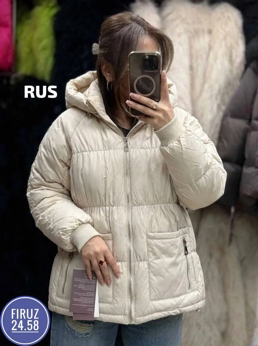 Тёплая женская куртка на синтепоне с комфортным фасоном синяя — фото 3