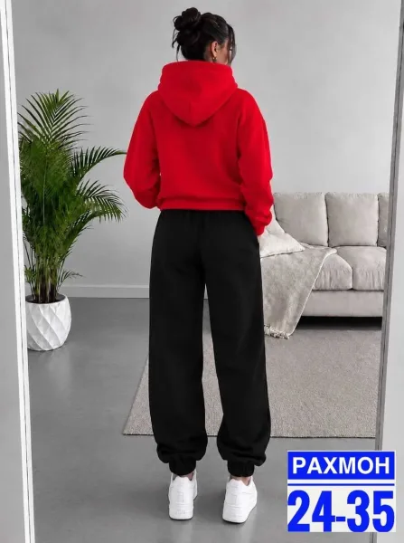 Костюм-двойка из ткани трёх-нитка флисе — фото 3