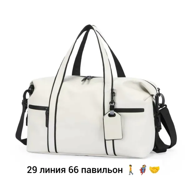 Спортивная сумка из эко-кожи и материала Оксфорд — фото 5
