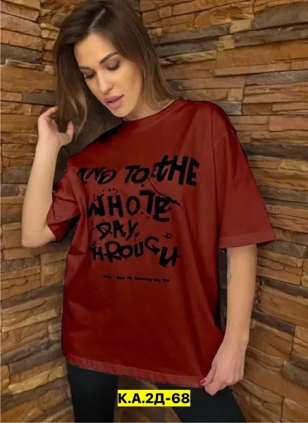 Однотонная футболка из натурального хлопка — фото 7