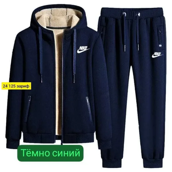 Мужской костюм-двойка из флиса с меховым подкладом — фото 3