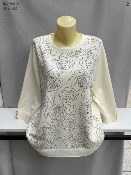 Свитер из 80 хлопка и 20 эластана 80 COTTON, 20 ELASTANE — фото 2