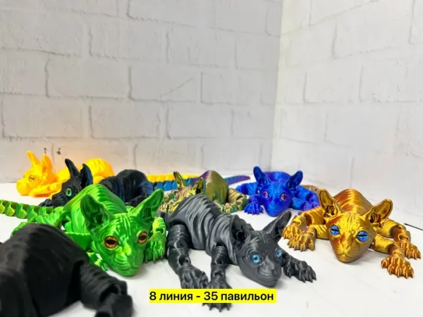 Игрушка 3D кошка свинкс — фото 1