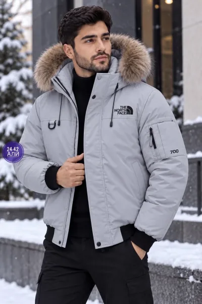 Мужская зимняя куртка из холлофайбера — фото 3