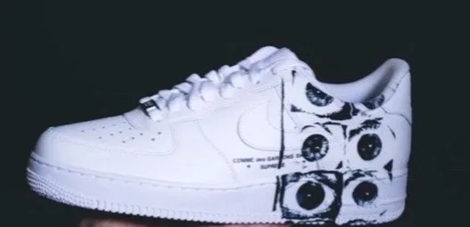 Кроссовки Nike Comme des Garçons x Supreme x Air Force 1 Low 'Eyes — фото 5