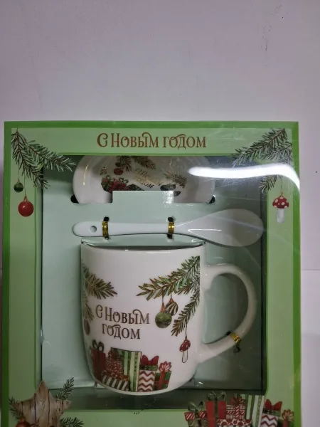 Новогодний чайный набор из фарфора — фото 9