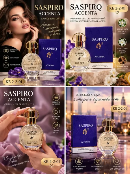 Аромат SASPIRO ACCENTA — женская парфюмерная вода