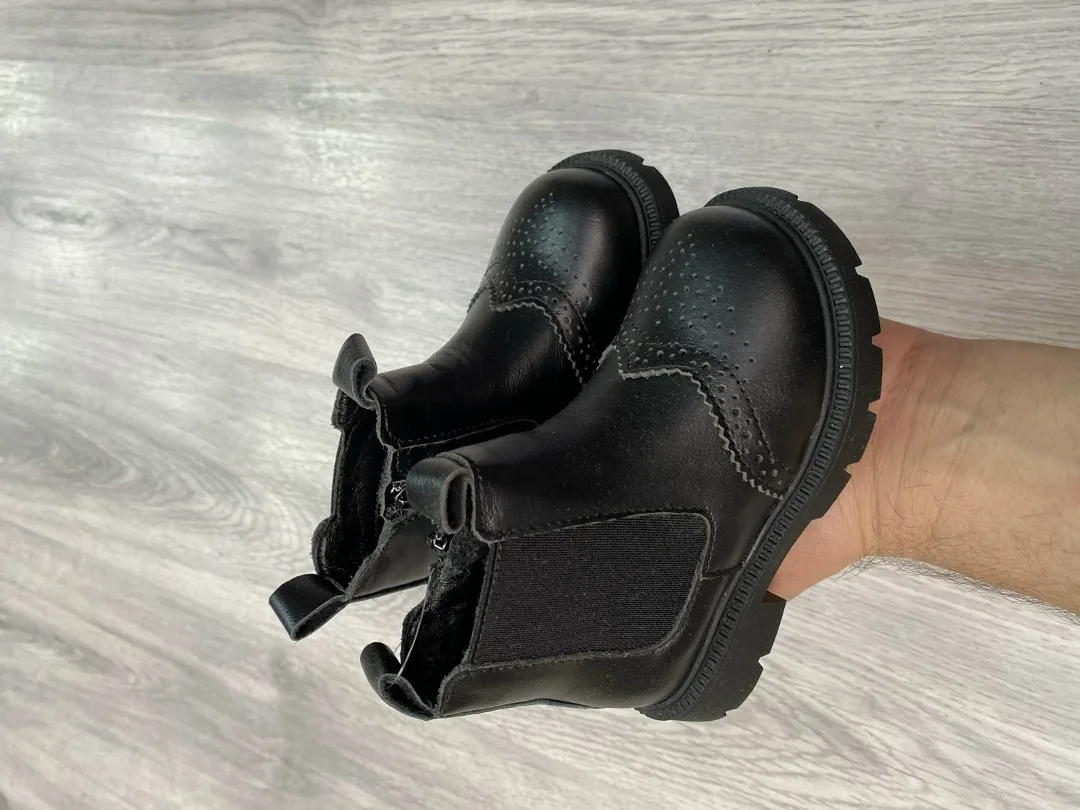 Ботинки кожаные
