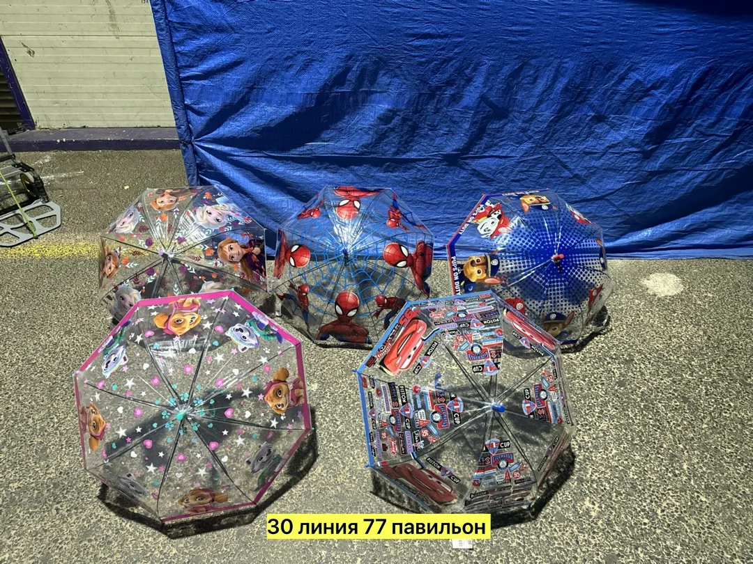 Зонт детский с героями мультфильмов — фото 2