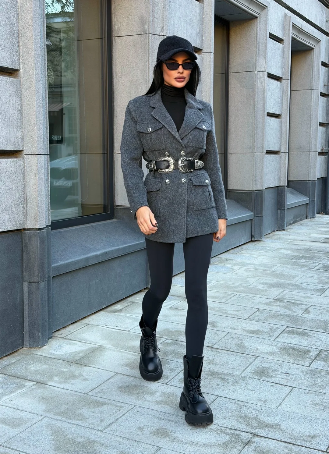 Полупальто-жакет Chrome Hearts из кашемира и шерсти — фото 2
