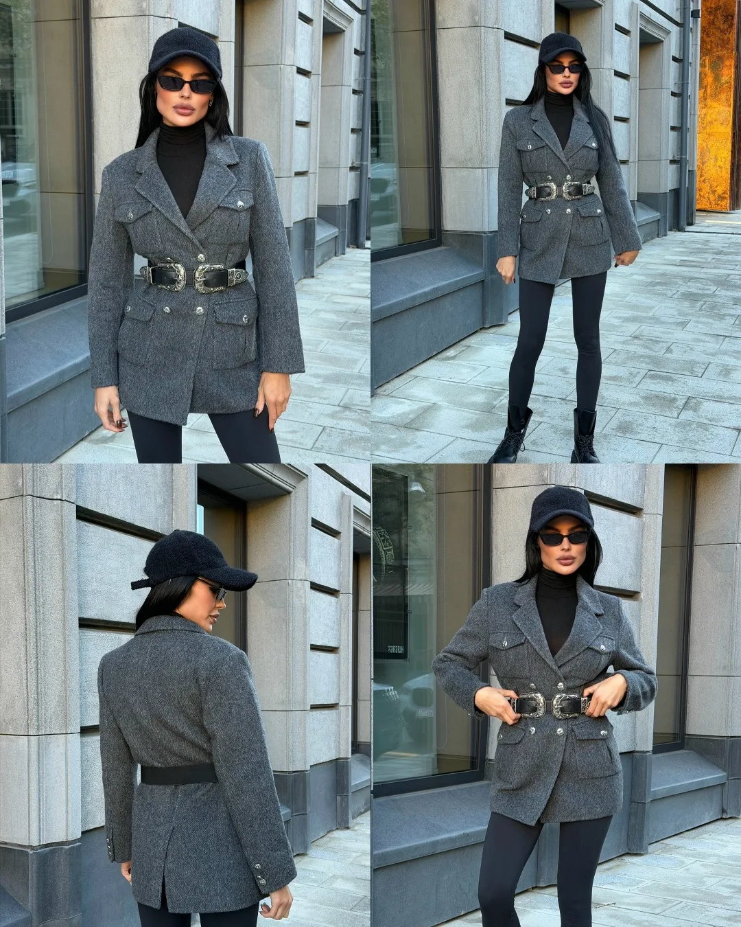 Полупальто-жакет Chrome Hearts из кашемира и шерсти — фото 11