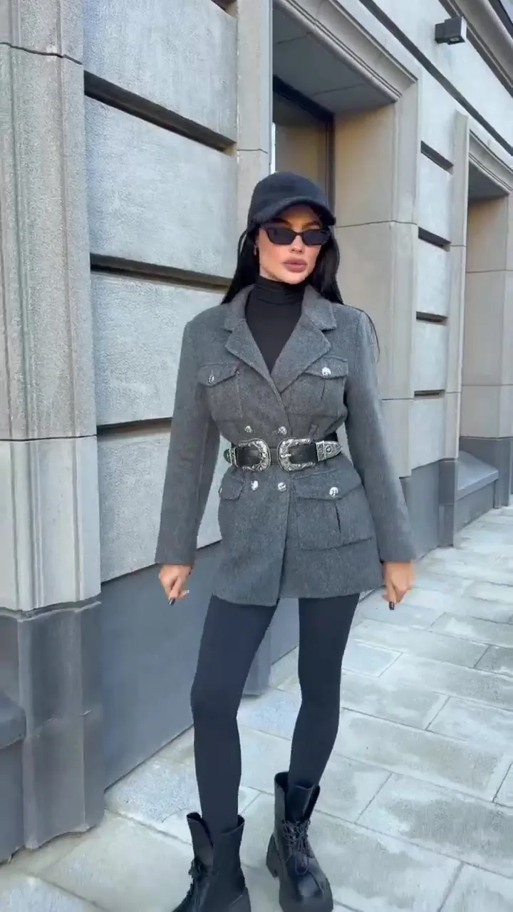 Полупальто-жакет Chrome Hearts из кашемира и шерсти — видео