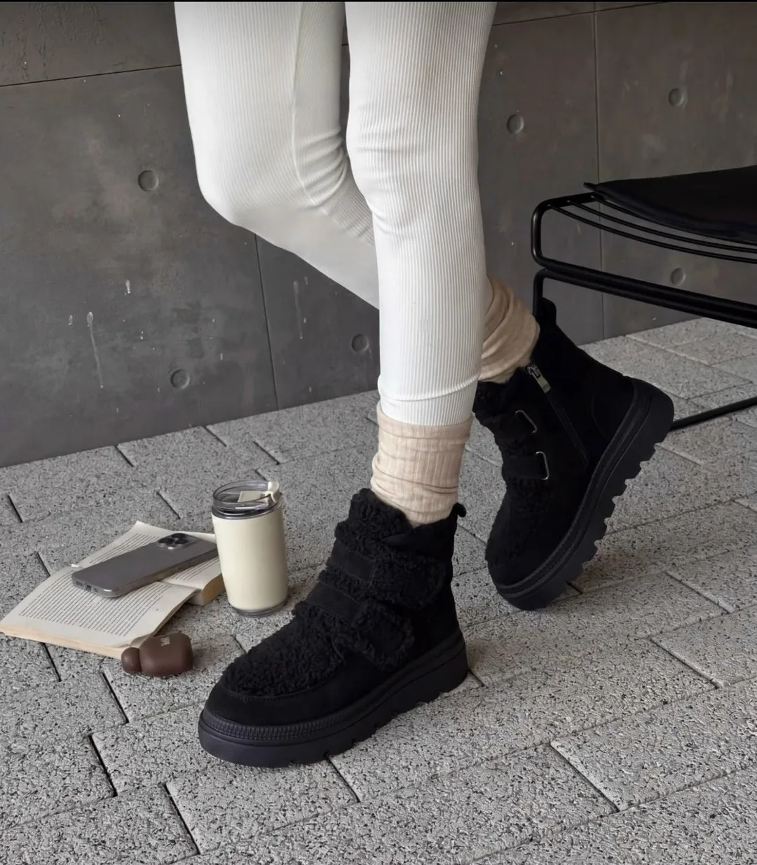 Кеды из искусственного замша с шерстяной подкладкой — фото 5