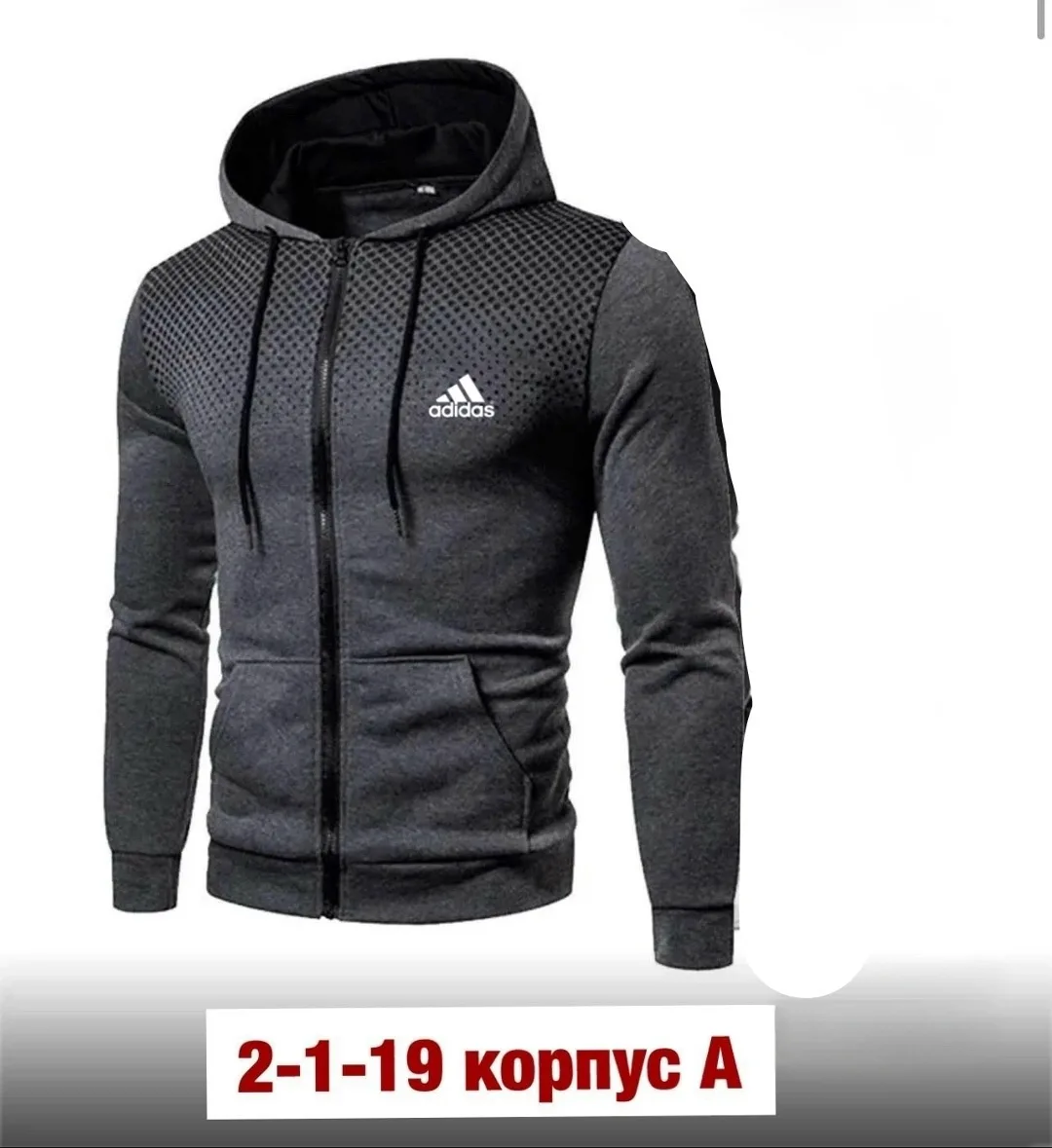 Спортивная толстовка из качественного хлопка двухнитка — фото 3