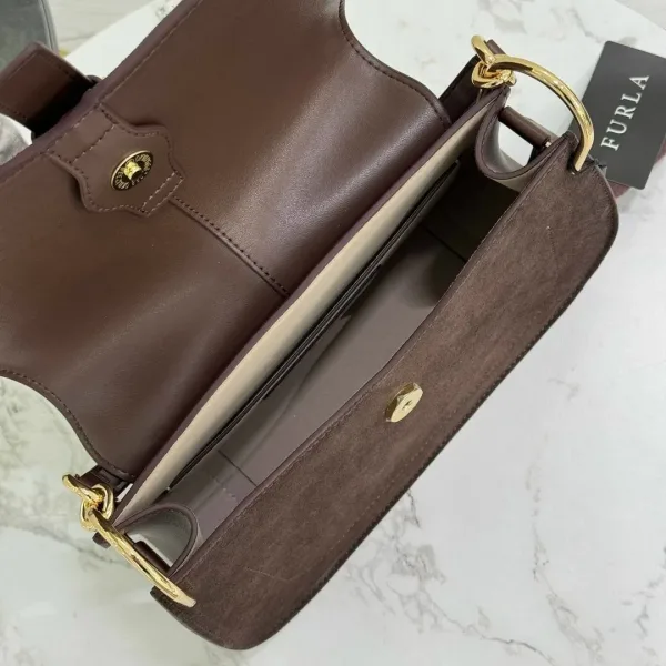 FURLA сумка из натуральной замши и кожи ЛЮКС — фото 9