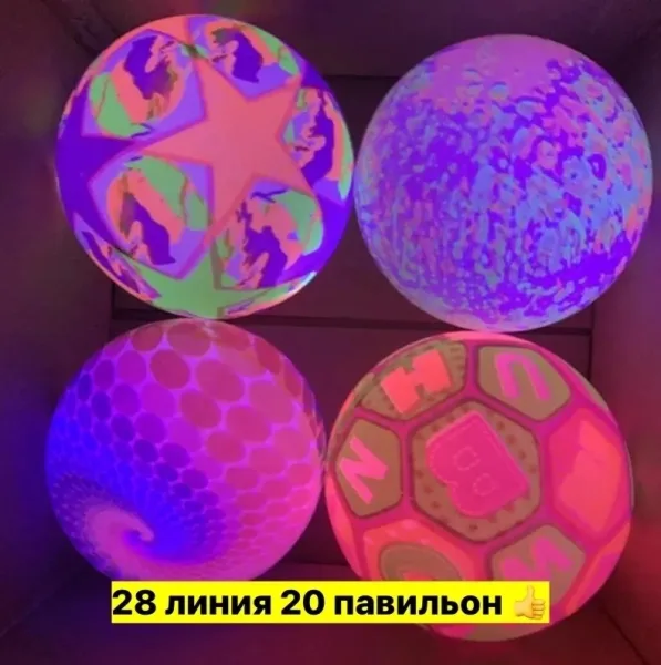 Мячик детский светящийся от удара — фото 3