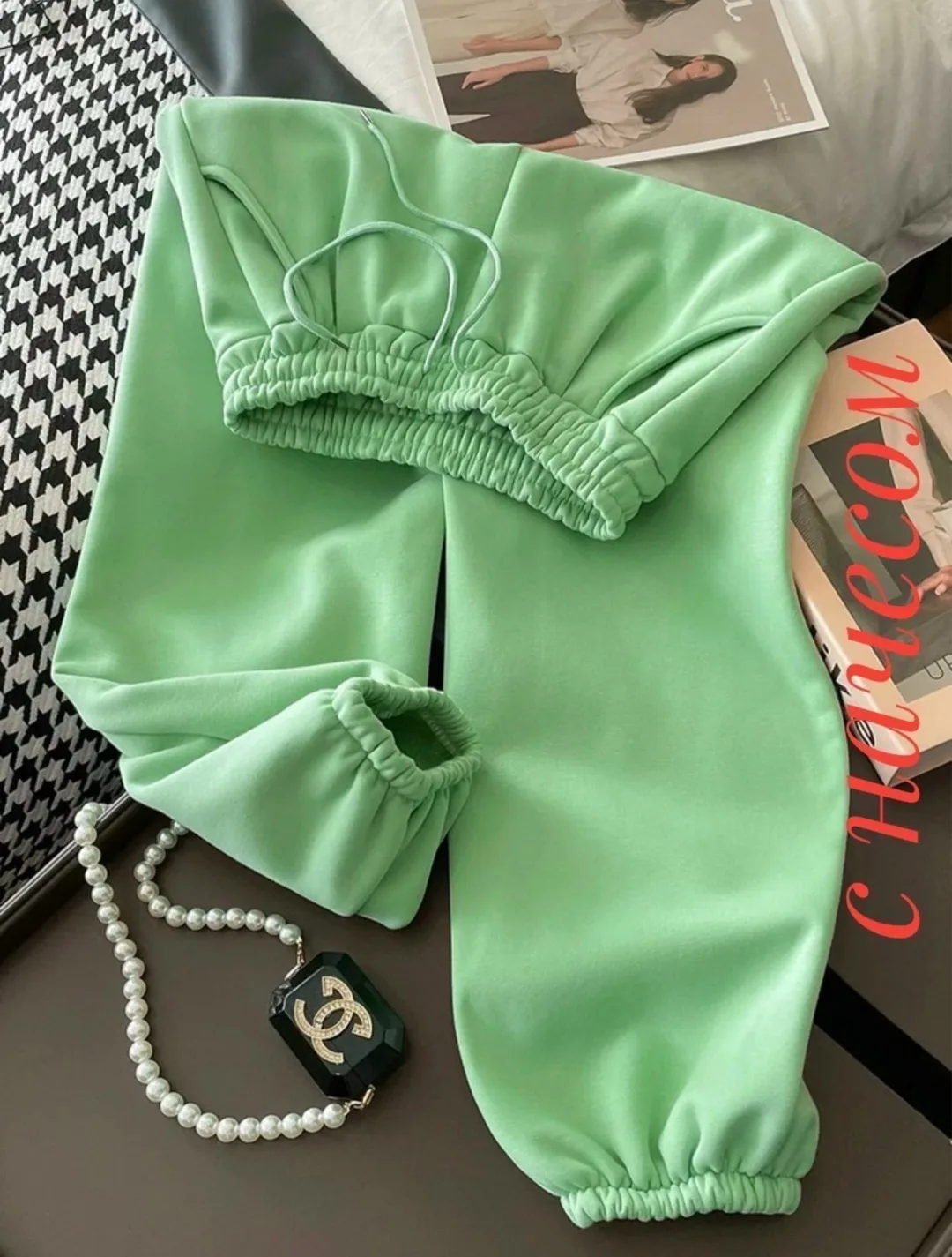 Женские брюки из флиса с начесом, подходят для повседневной носки — фото 3