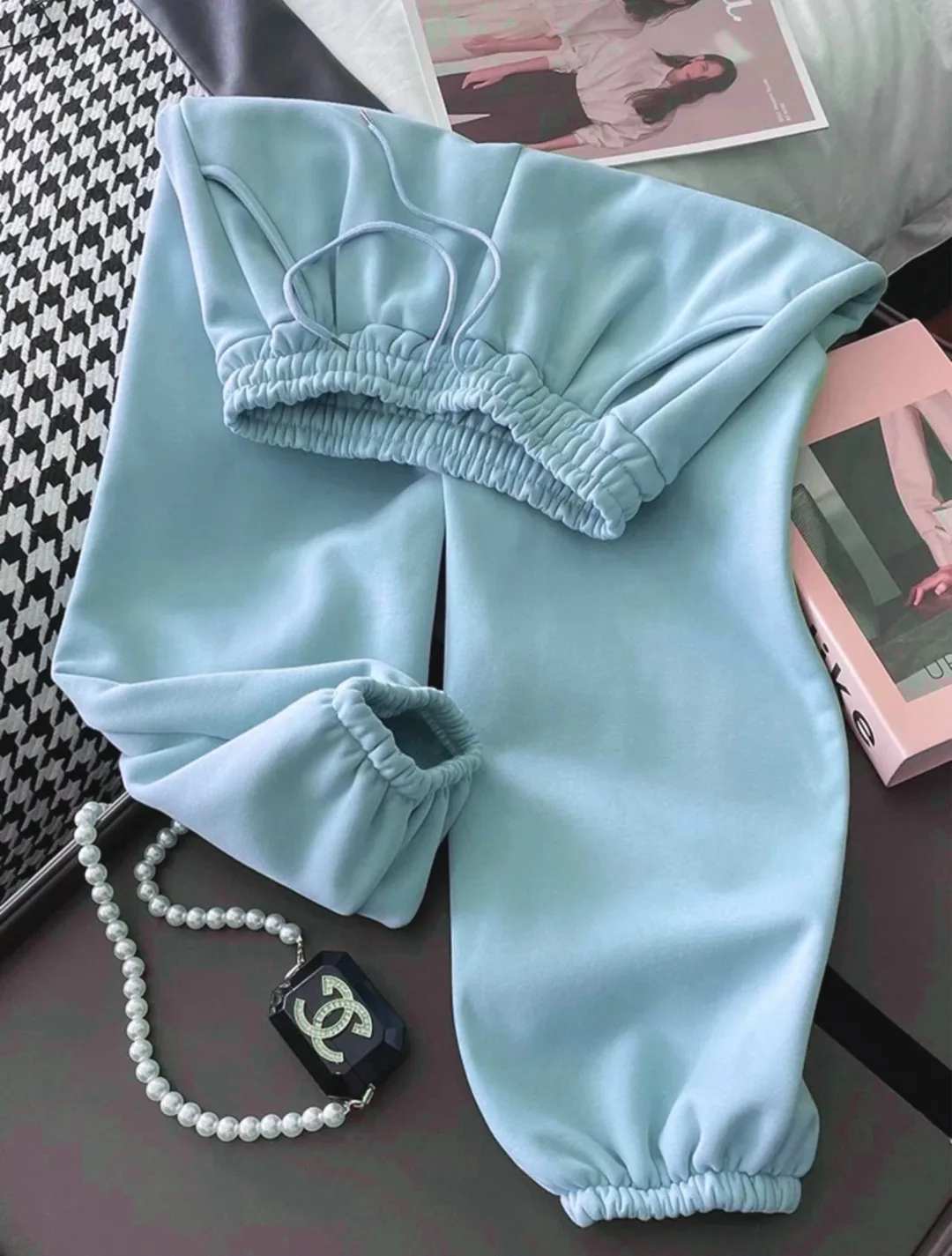 Женские брюки из флиса с начесом, подходят для повседневной носки — фото 8