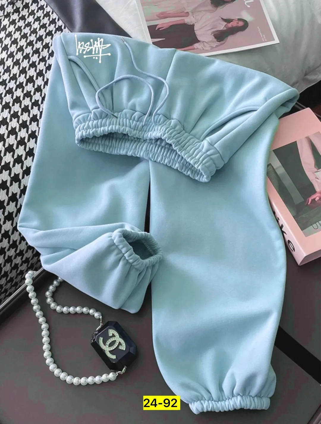Женские брюки из флиса с начесом, подходят для повседневной носки — фото 8