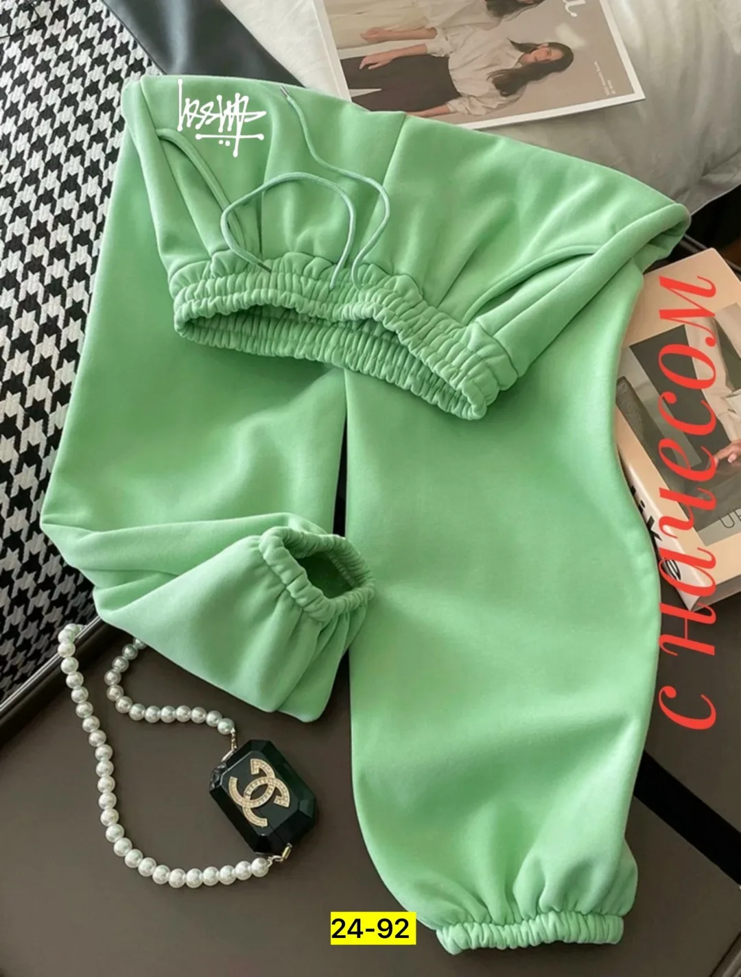 Женские брюки из флиса с начесом, подходят для повседневной носки — фото 9