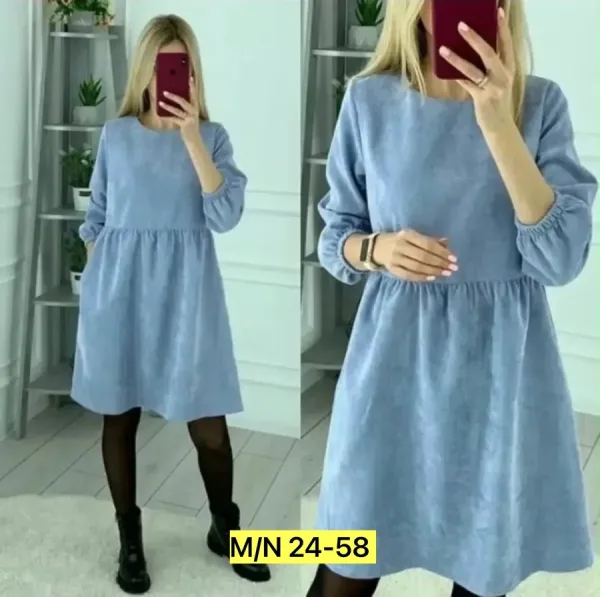 Платье вельветовое — фото 4