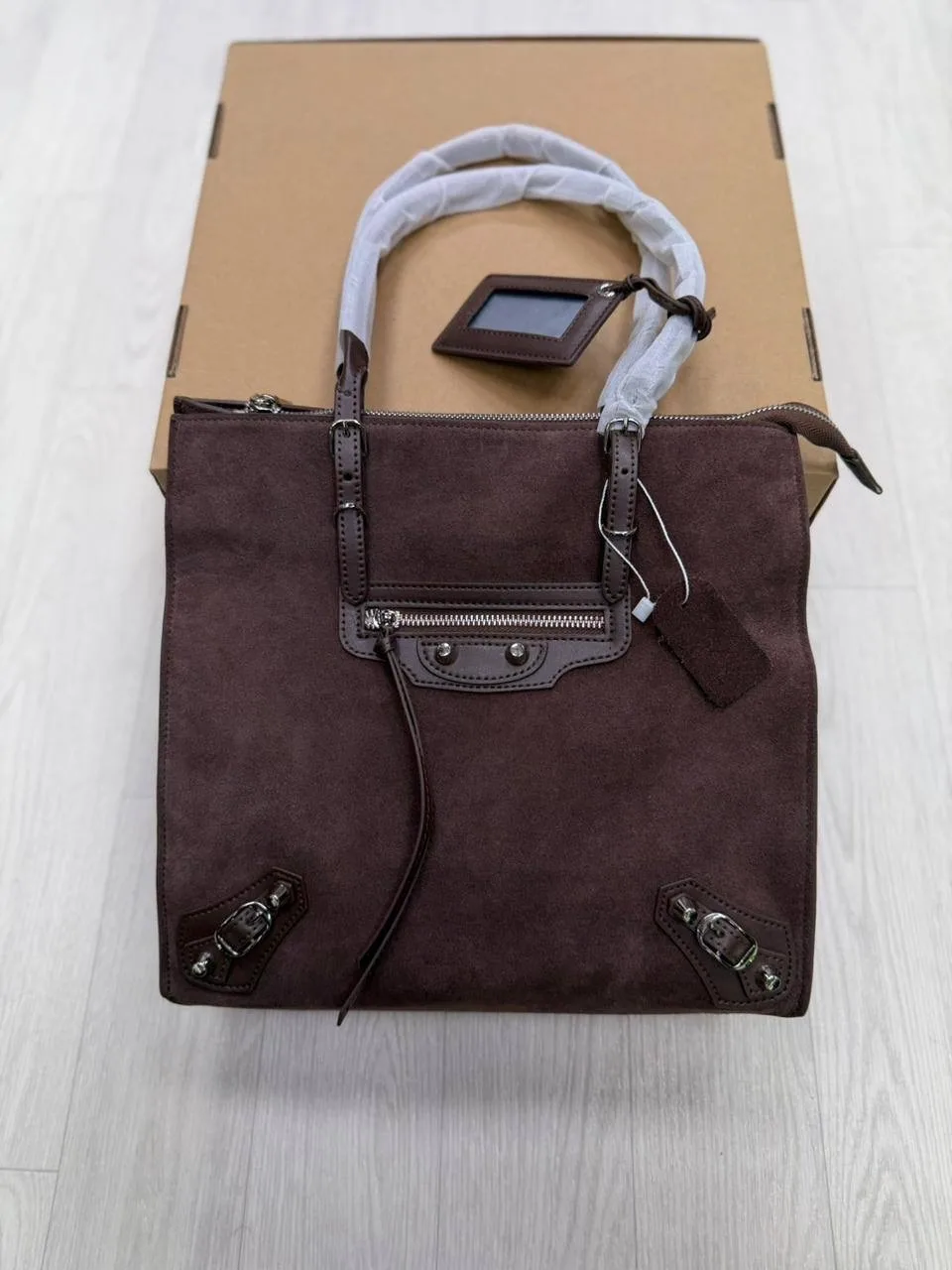 Рюкзак Balenciaga, замша — фото 1