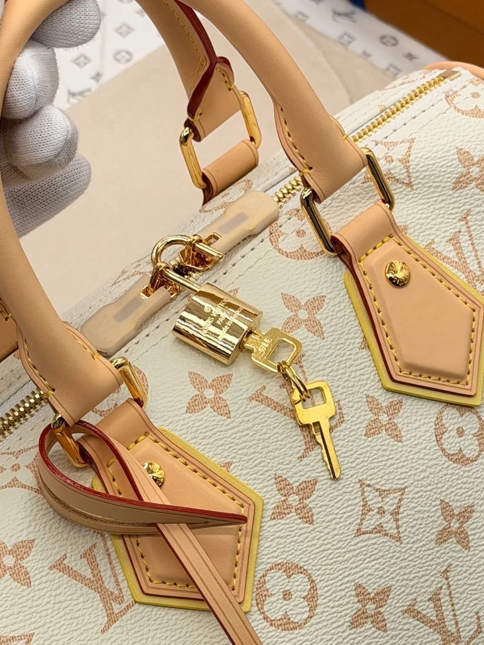Сумка Louis Vuitton Speedy Bandoulière 25, кожа канва — фото 4