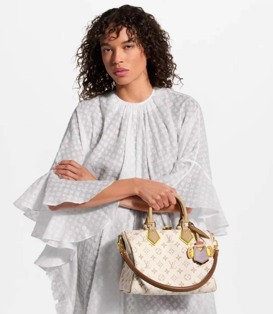 Сумка Louis Vuitton Speedy Bandoulière 25, кожа канва — фото 6