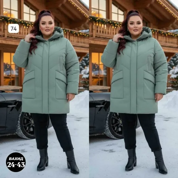 Лёгкая зимняя куртка с наполнителем холофайбер — фото 2