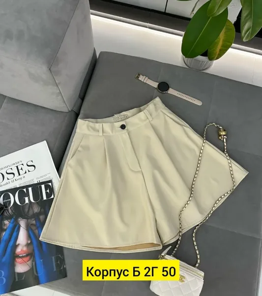 Шорты из экокожи — фото 3