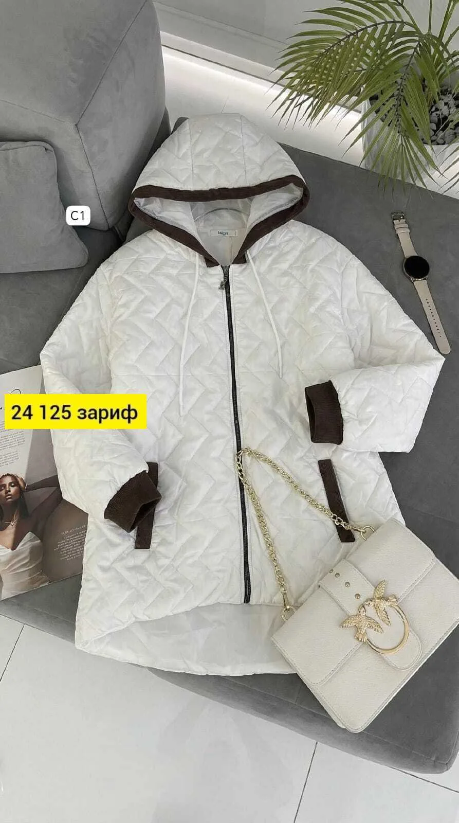 Куртка с капюшоном и подкладка — фото 6