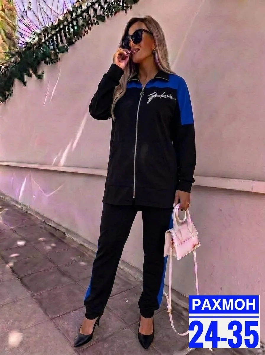 Костюм двойка из ткани двух нитка — фото 2
