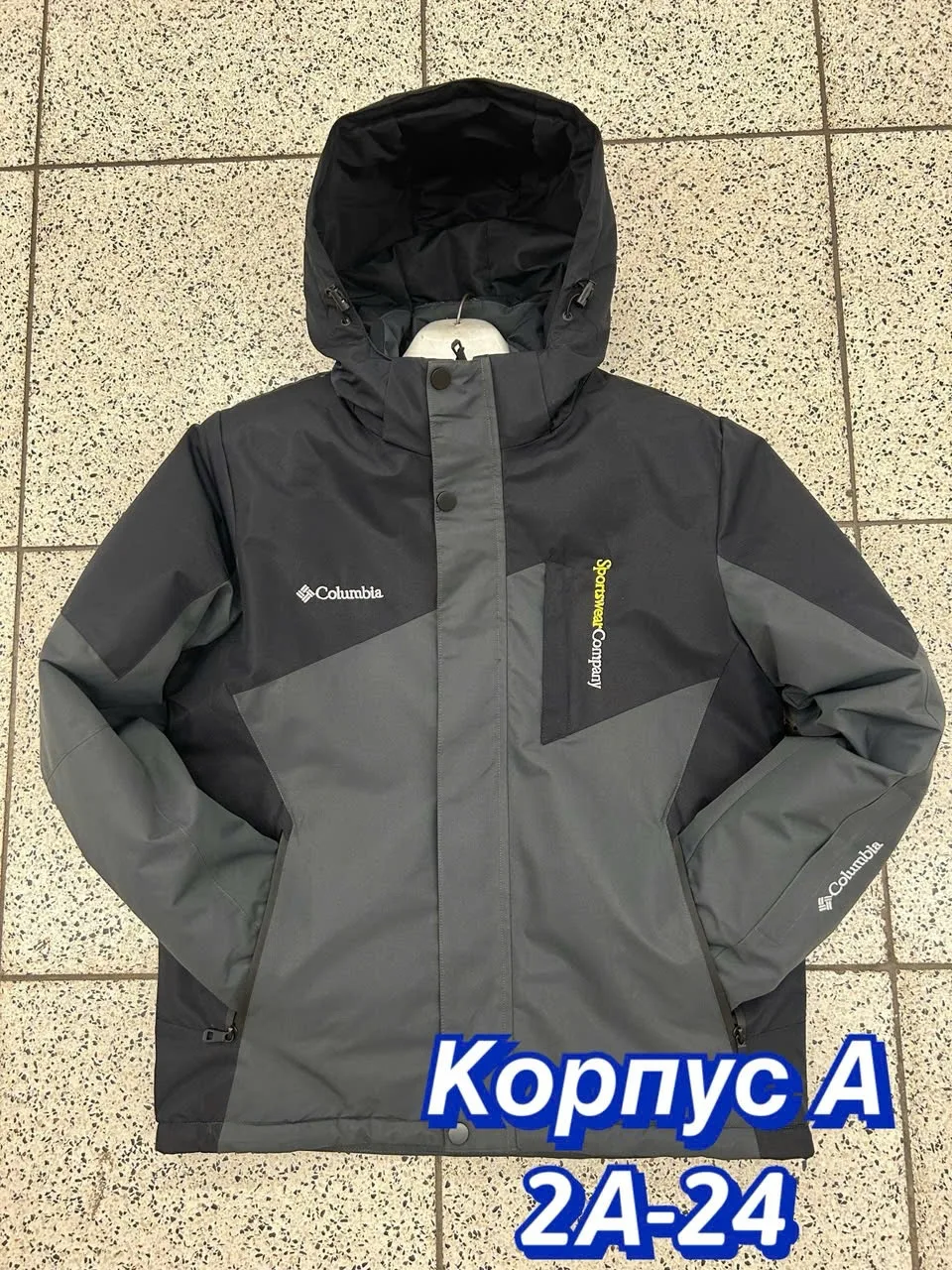 Куртка для мужчин из холлофайбера с подкладкой из синтепона синяя — фото 7