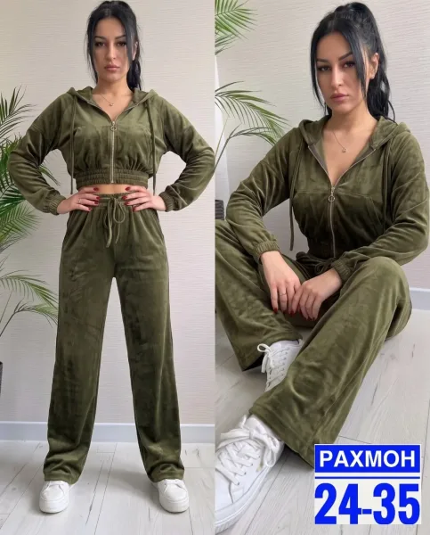 Костюм двойка из велюра — фото 3