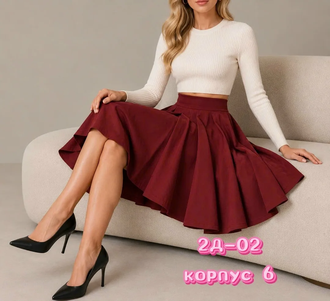 Юбка из натурального хлопка — фото 5