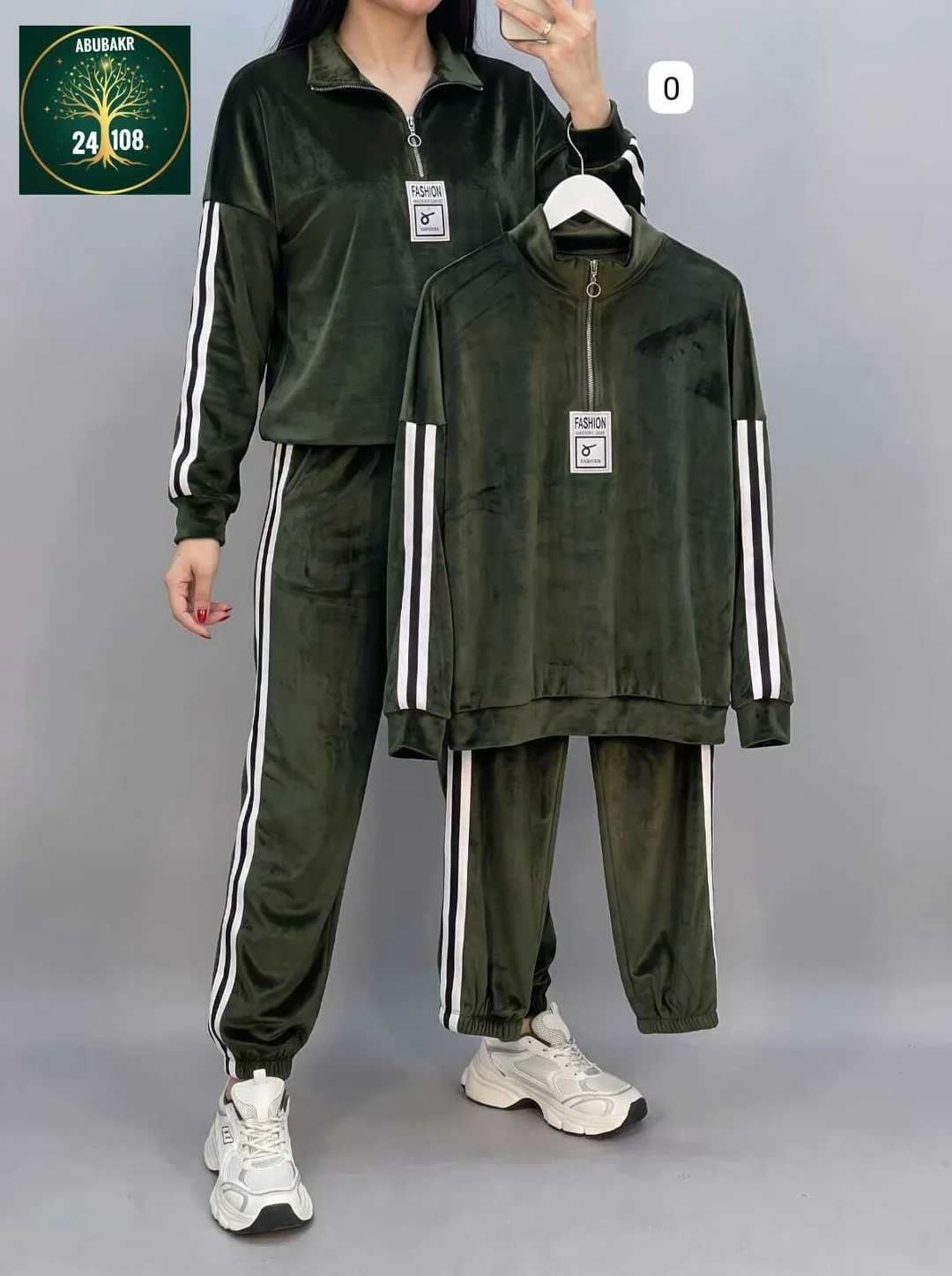 Костюм двойка из велюра — фото 1