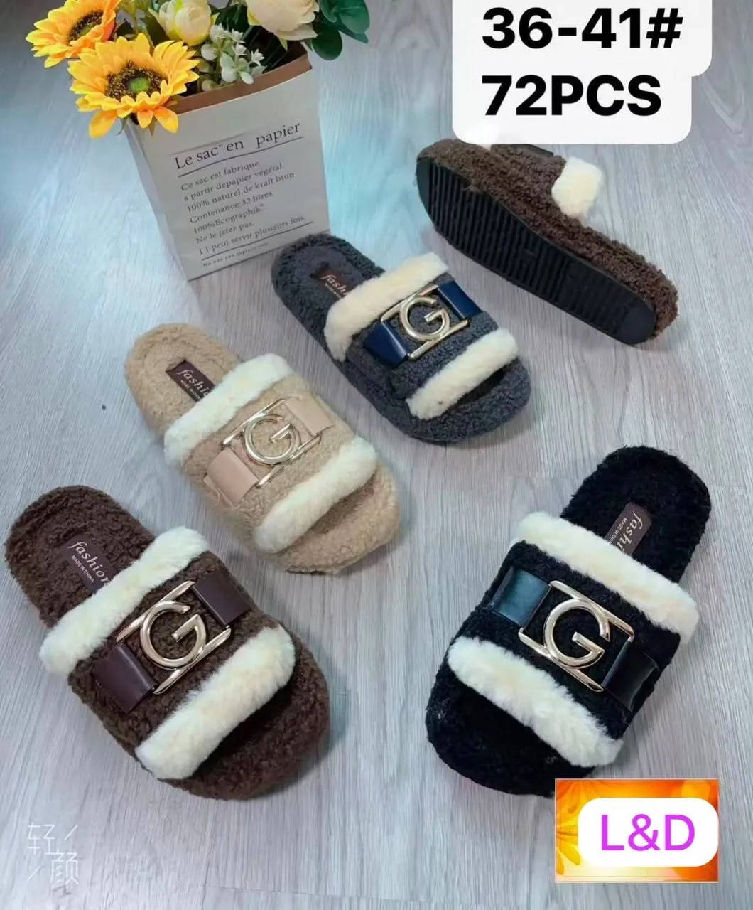 Тапочки женские резиновая подошва — фото 2
