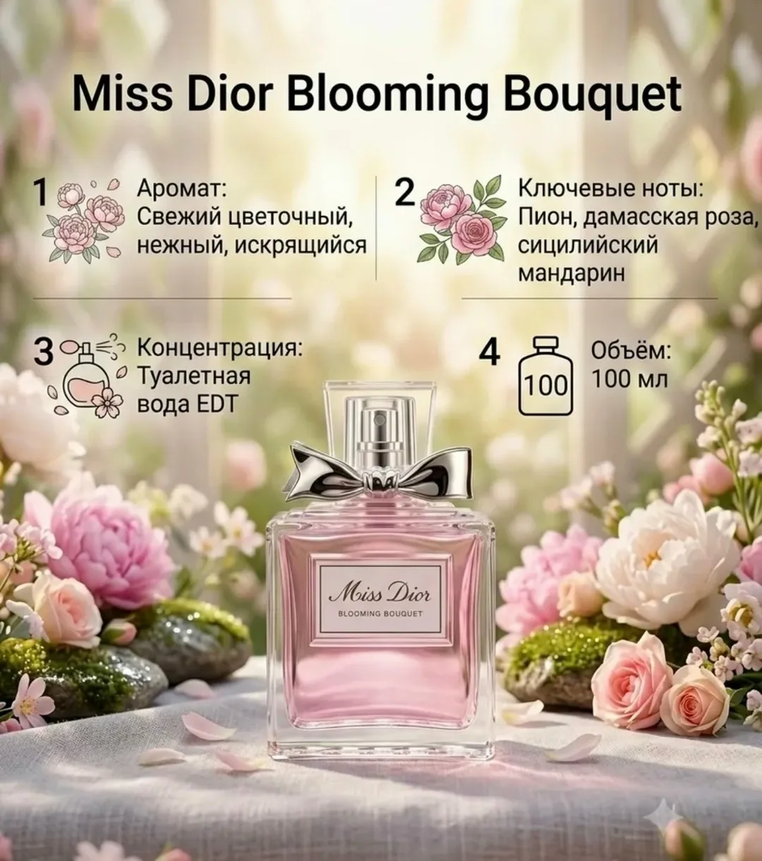 Платье Miss Dior Blooming Bouquet Объём 100 млл — фото 5