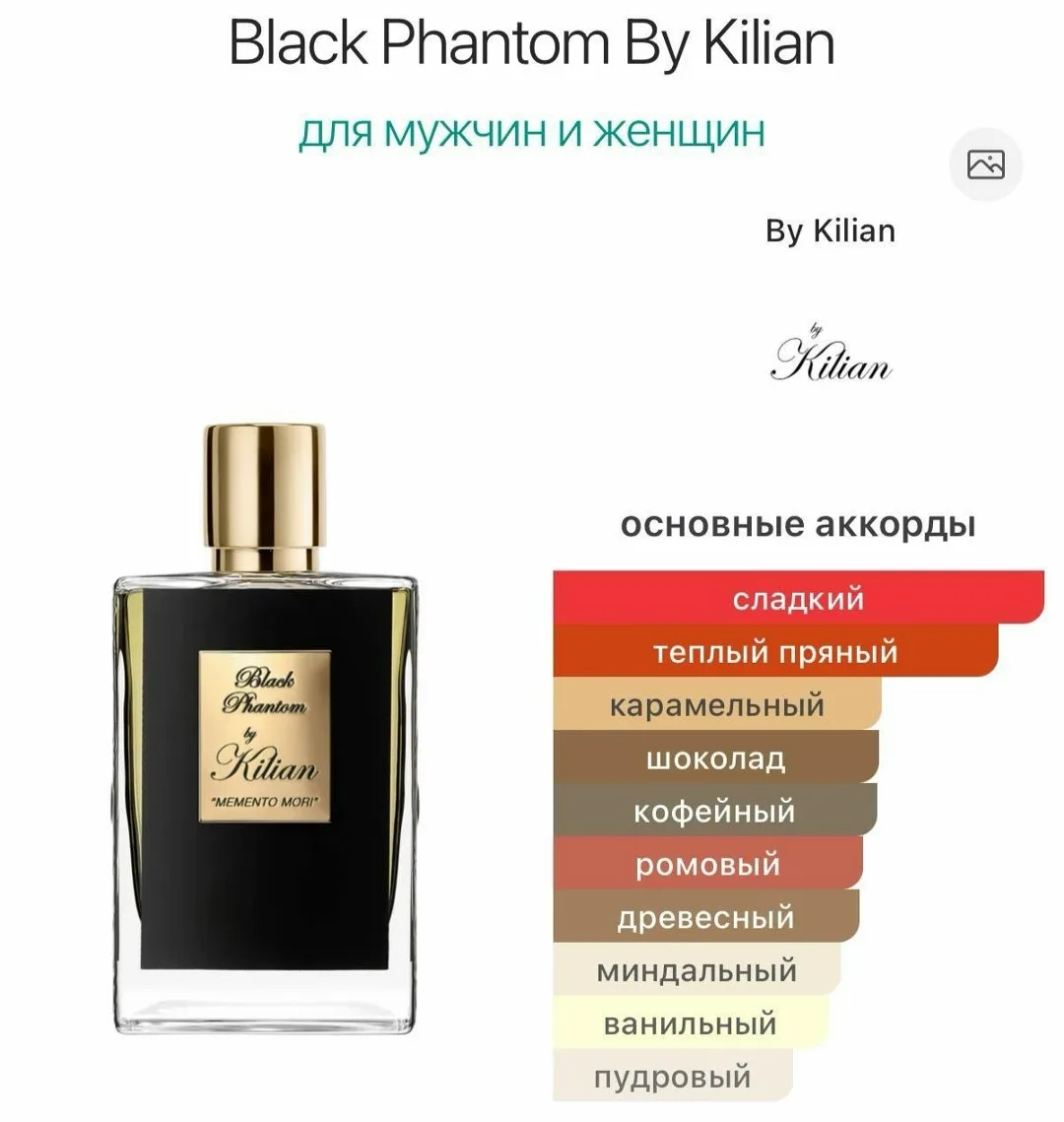 Black Phantom By Kilian унисекс-аромат восточный гурманский — фото 4