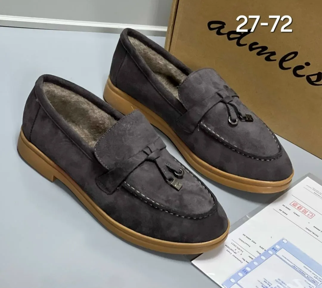 Мокасины женские из замши — фото 2