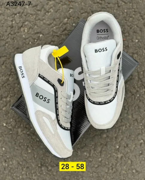 Кроссовки мужские из замши — фото 1
