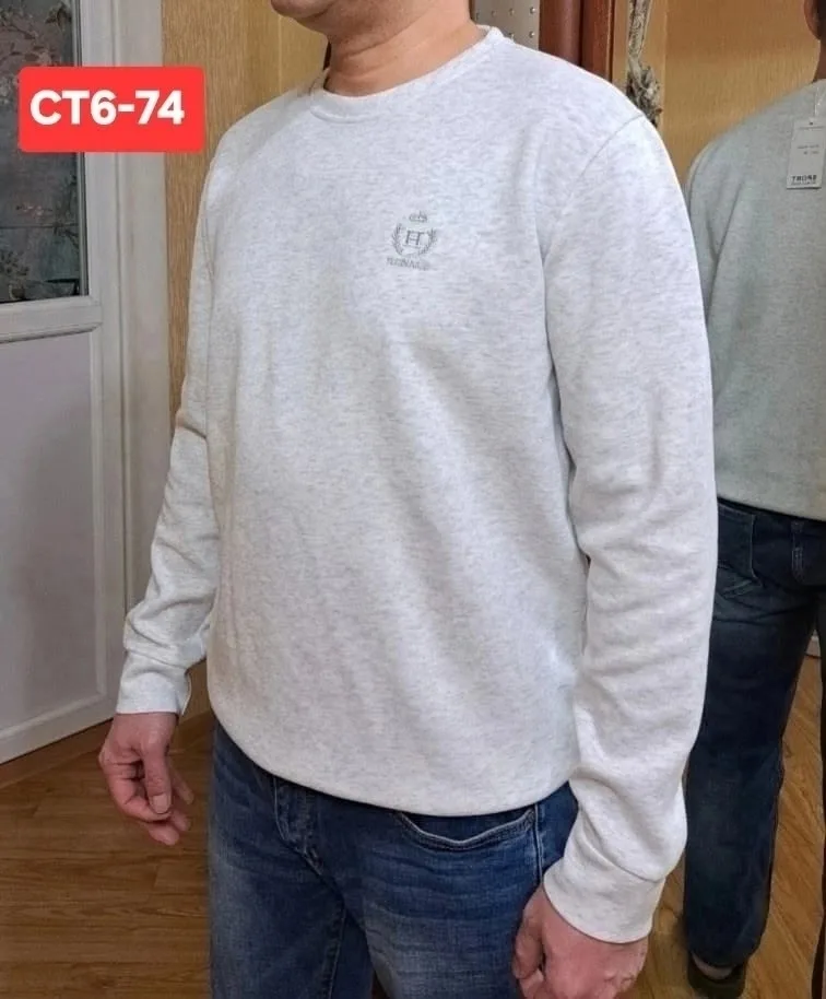 Мужская толстовка из ткани 95 хлопок cotton 95 polyester — фото 3