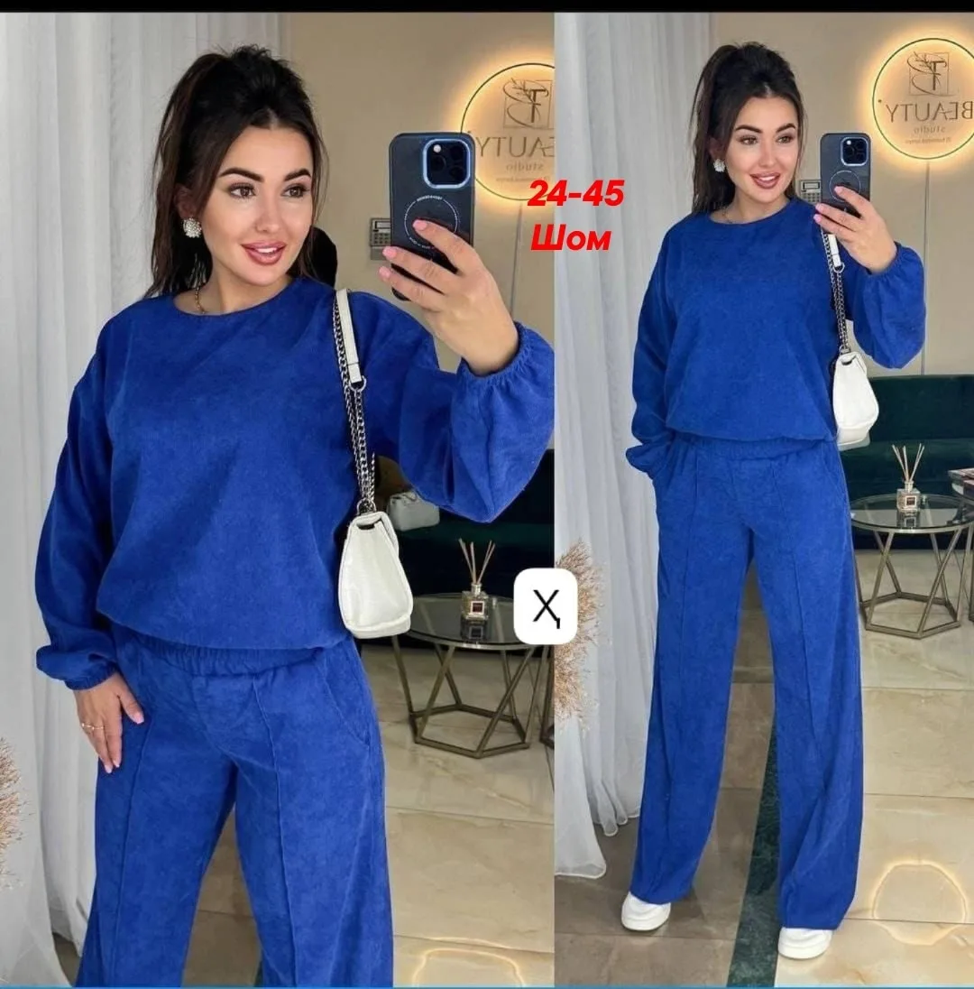Костюм двойка из микро вельвета — фото 2