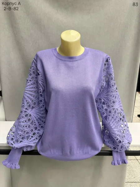 Женский свитер из смесового материала 30 WOOL, 70 POLYESTER — фото 1